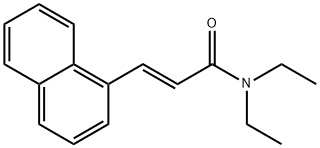 N,N-diethyl-3-(1-naphthyl)acrylamide Struktur