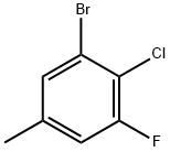 3-Bromo-4-chloro-5-fluorotoluene Struktur