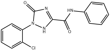 1-(2-CHLOROPHENYL)-5-OXO-N-PHENYL-2,5-DIHYDRO-1H-1,2,4-TRIAZOLE-3-CARBOXAMIDE Structure