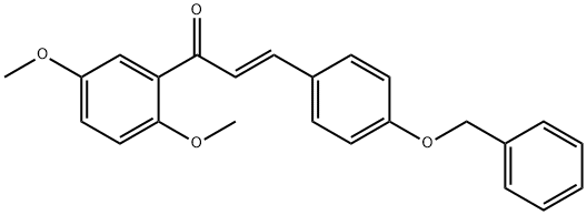 (2E)-3-[4-(benzyloxy)phenyl]-1-(2,5-dimethoxyphenyl)prop-2-en-1-one Struktur