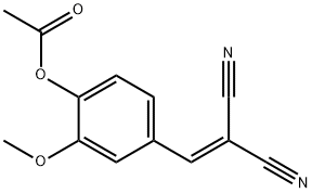 4-(2,2-dicyanovinyl)-2-methoxyphenyl acetate Struktur