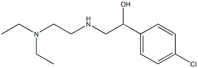 Benzenemethanol,4-chloro-a-[[[2-(diethylamino)ethyl]amino]methyl]- Struktur