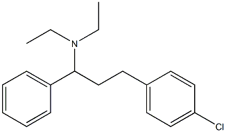 Benzenepropanamine,4-chloro-N,N-diethyl-a-phenyl- Struktur