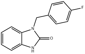 2H-Benzimidazol-2-one,1-[(4-fluorophenyl)methyl]-1,3-dihydro- Struktur