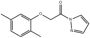 2-(2,5-dimethylphenoxy)-1-pyrazol-1-ylethanone Struktur