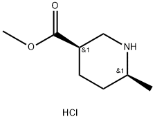 CIS-METHYL 6-METHYLPIPERIDINE-3-CARBOXYLATE HCL Struktur