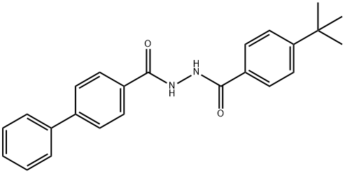 N'-(4-tert-butylbenzoyl)-4-biphenylcarbohydrazide Struktur