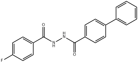 N'-(4-fluorobenzoyl)-4-biphenylcarbohydrazide Struktur