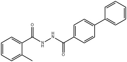 N'-(2-methylbenzoyl)-4-biphenylcarbohydrazide Struktur