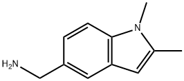 [(1,2-dimethyl-1H-indol-5-yl)methyl]amine Struktur