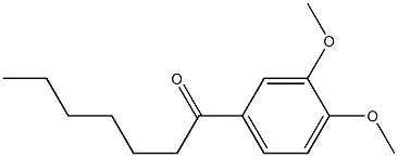 1-(3,4-dimethoxyphenyl)heptan-1-one Struktur