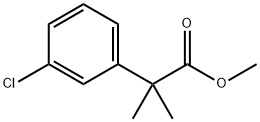 methyl 2-(3-chlorophenyl)-2-methylpropanoate Struktur