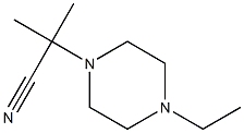 2-(4-ethylpiperazin-1-yl)-2-methylpropanenitrile Struktur