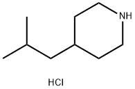 4-(2-methylpropyl)piperidine hydrochloride Struktur