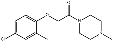 1-[(4-chloro-2-methylphenoxy)acetyl]-4-methylpiperazine Struktur