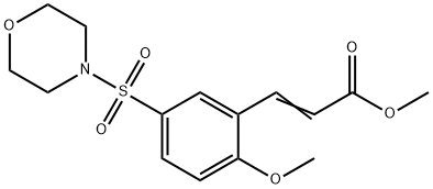 3-[2-Methoxy-5-(morpholine-4-sulfonyl)-phenyl]-acrylic acid methyl ester Struktur