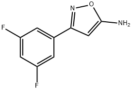 3-(3,5-difluorophenyl)isoxazol-5-amine Struktur