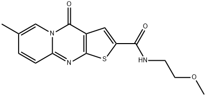 N-(2-methoxyethyl)-7-methyl-4-oxo-4H-pyrido[1,2-a]thieno[2,3-d]pyrimidine-2-carboxamide Struktur