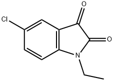 5-chloro-1-ethyl-1H-indole-2,3-dione Struktur