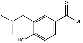 3-Dimethylaminomethyl-4-hydroxy-benzoic acid Struktur