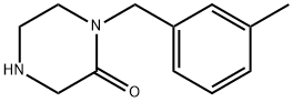 1-(3-methylbenzyl)piperazin-2-one Struktur