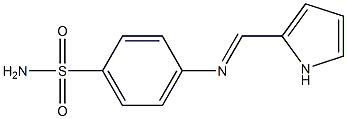 4-[(1H-pyrrol-2-ylmethylene)amino]benzenesulfonamide Struktur