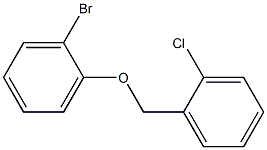 1-bromo-2-[(2-chlorophenyl)methoxy]benzene Struktur