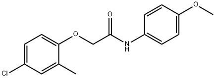 2-(4-chloro-2-methylphenoxy)-N-(4-methoxyphenyl)acetamide Struktur