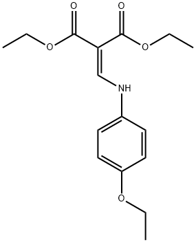 diethyl {[(4-ethoxyphenyl)amino]methylidene}propanedioate Struktur