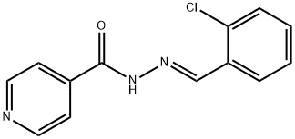 N'-[(E)-(2-chlorophenyl)methylidene]pyridine-4-carbohydrazide Struktur