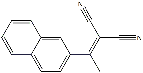 Propanedinitrile,2-[1-(2-naphthalenyl)ethylidene]- Struktur