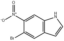 5-BROMO-6-NITRO-1H-INDOLE Struktur