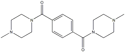 benzene-1,4-diylbis[(4-methylpiperazin-1-yl)methanone] Struktur