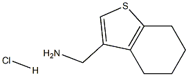 (4,5,6,7-tetrahydro-1-benzothien-3-ylmethyl)amine hydrochloride Struktur