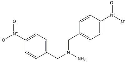 N,N-Bis-(4-nitro-benzyl)-hydrazine Struktur