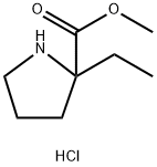 methyl 2-ethylprolinate hydrochloride Struktur