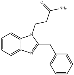 3-(2-benzyl-1H-benzo[d]imidazol-1-yl)propanamide Struktur