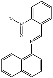 N-(2-nitrobenzylidene)-1-naphthalenamine Struktur