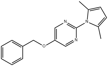 5-Benzyloxy-2-(2,5-dimethyl-pyrrol-1-yl)-pyrimidine Struktur