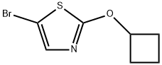 5-bromo-2-cyclobutyloxy-1,3-thiazole Struktur