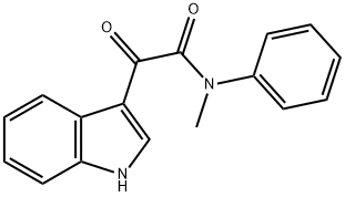 2-(1H-indol-3-yl)-N-methyl-2-oxo-N-phenylacetamide Struktur