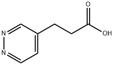 3-pyridazin-4-ylpropanoic acid Struktur