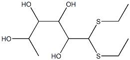 1,1-bis(ethylsulfanyl)hexane-2,3,4,5-tetrol Struktur