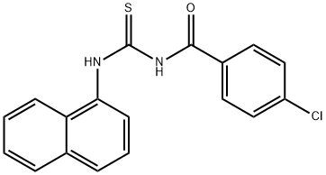 4-chloro-N-[(1-naphthylamino)carbonothioyl]benzamide Struktur