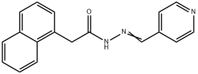 2-(naphthalen-1-yl)-N'-[(E)-pyridin-4-ylmethylidene]acetohydrazide Struktur