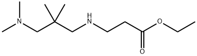 ethyl 3-{[3-(dimethylamino)-2,2-dimethylpropyl]amino}propanoate Struktur