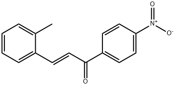 (2E)-3-(2-methylphenyl)-1-(4-nitrophenyl)prop-2-en-1-one Struktur