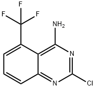 2-chloro-5-(trifluoromethyl)quinazolin-4-amine Struktur