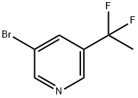 3-Bromo-5-(1,1-difluoro-ethyl)-pyridine Struktur