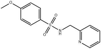 4-methoxy-N-(pyridin-2-ylmethyl)benzenesulfonamide Struktur